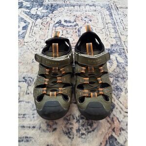 Sperry Top Sider Kids Boys Size 13W Wet Tech Fisherman Oliver Green Sandal